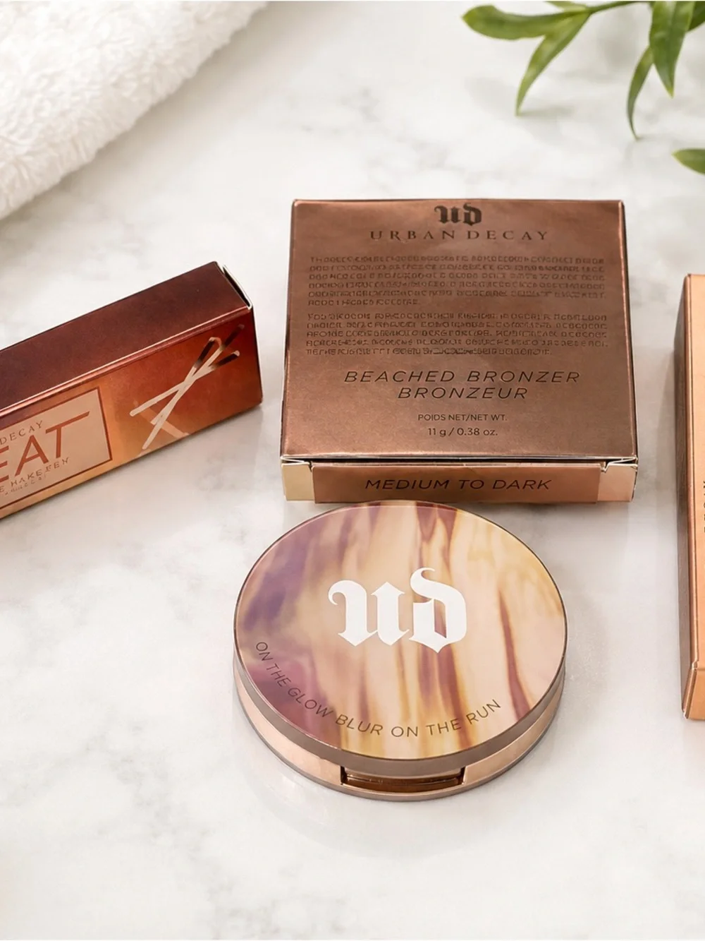 Urban Decay 3-Piece Makeup Bundle Heat Fireball Beached Bronzer